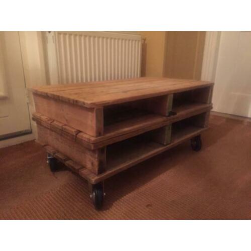 Tv meubel / salontafel sloophout robuust industrieel pallet