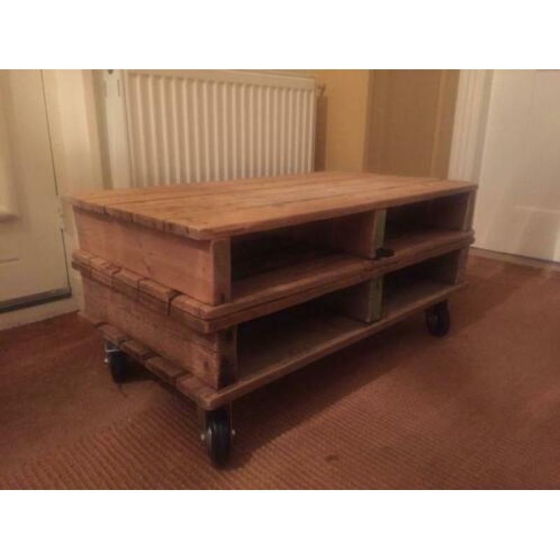 Tv meubel / salontafel sloophout robuust industrieel pallet