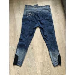 Paardrijbroek spijkerbroek look