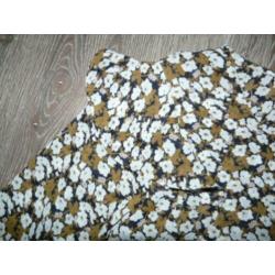 Voile gebloemde roezel blouse Imitz maat L 40 42