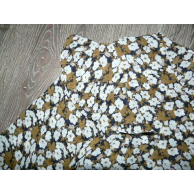 Voile gebloemde roezel blouse Imitz maat L 40 42