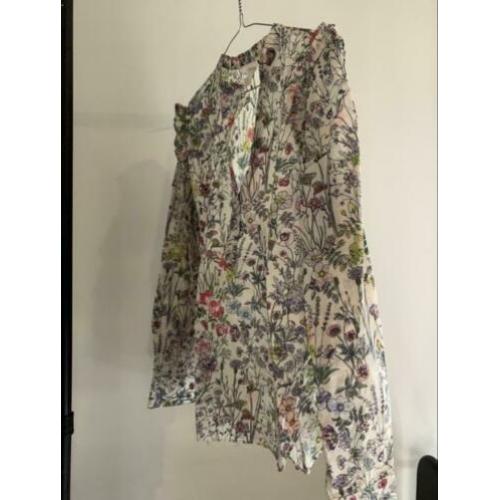 Bohemian print blouse met roezel maat 42