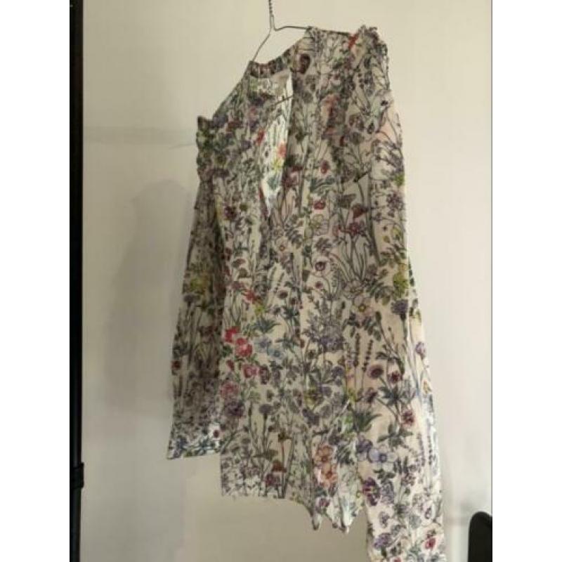 Bohemian print blouse met roezel maat 42
