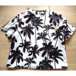 NIKKIE z/w top met palmen maat 38