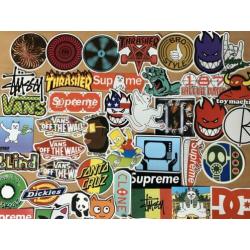 50 skate stickers oa LIMITED Supreme Thrasher Ripndip Vans