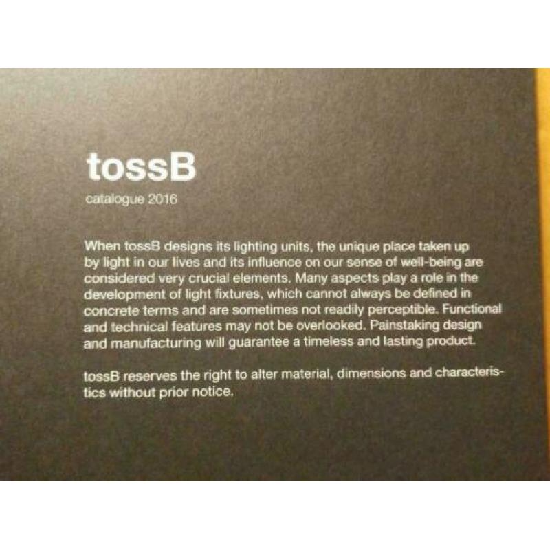 tossB - Catalogue 2016 (light design, Belgium)