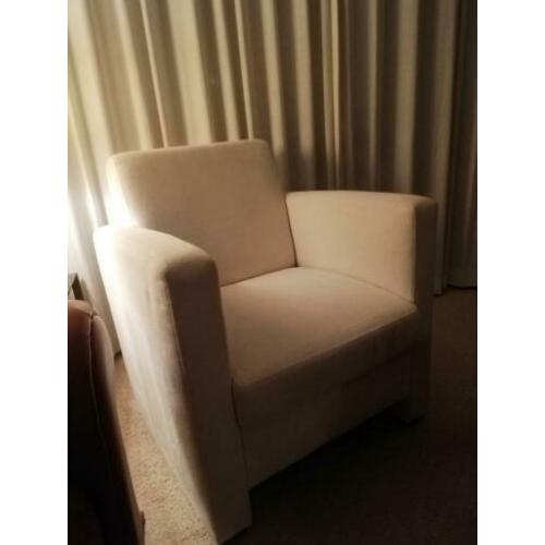 Zgan Fauteuil stoel beige/wit