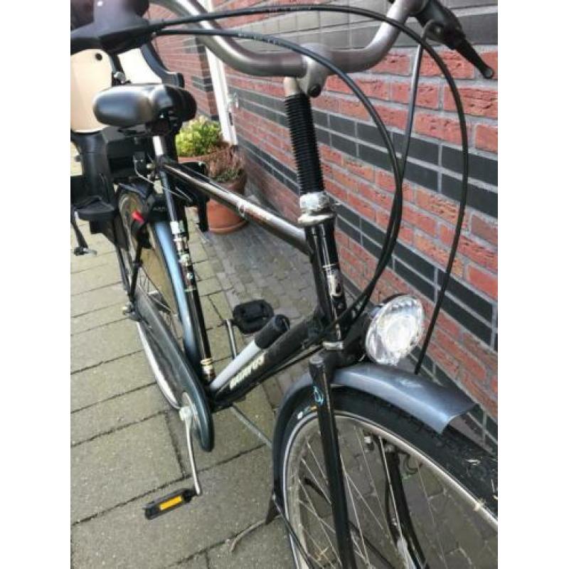 Batavus Herenfiets mét Bobike One Maxi zitje 3 versnellingen
