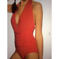 Calvin Klein badpak maat S kleur rood