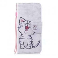 Samsung A8 2018 Bookcase hoesjes katje
