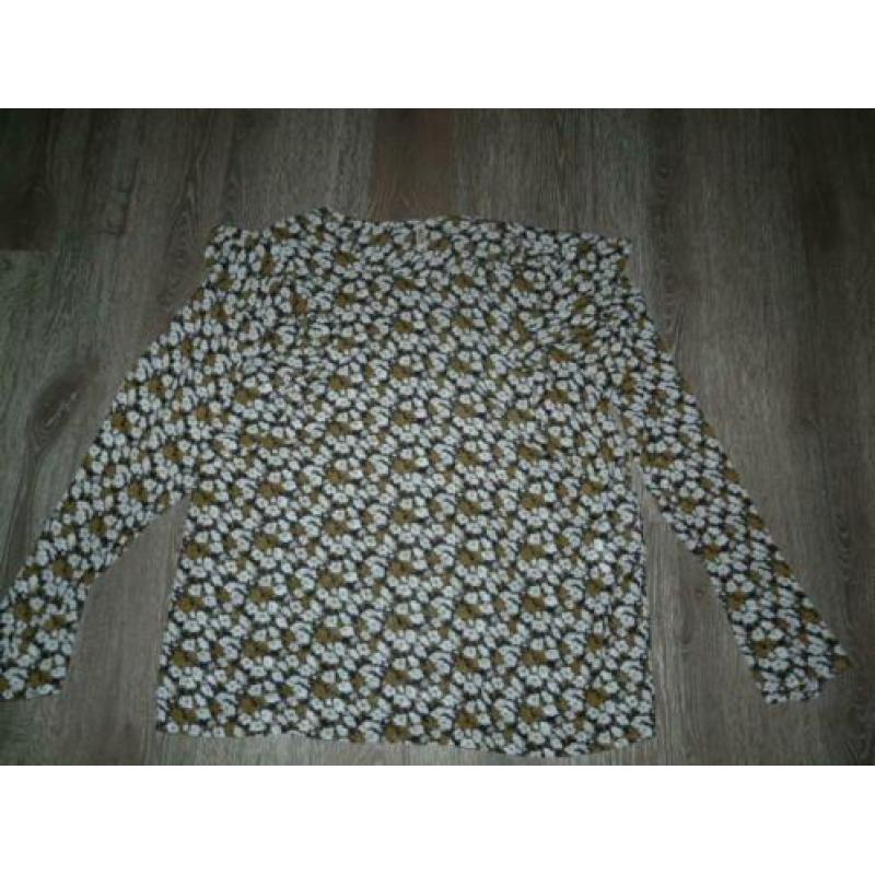 Voile gebloemde roezel blouse Imitz maat L 40 42
