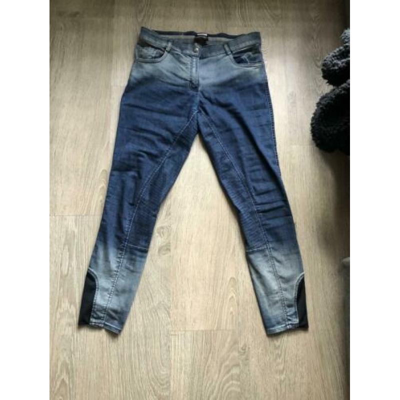 Paardrijbroek spijkerbroek look