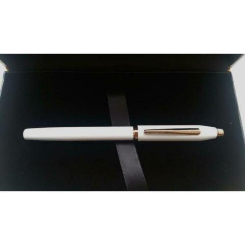 Cross Century II vulpen, wit en rozegoud, nieuw