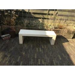Tuinbank of eettafel bank op maat gemaakt strak model