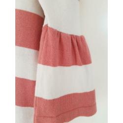 Zgan! TOP "spirit" streep wit roze shirt mt l /40