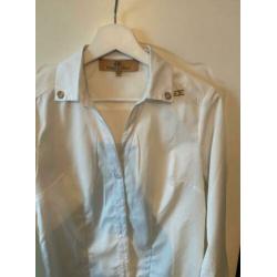 Goldie estelle witte blouse met goud detail