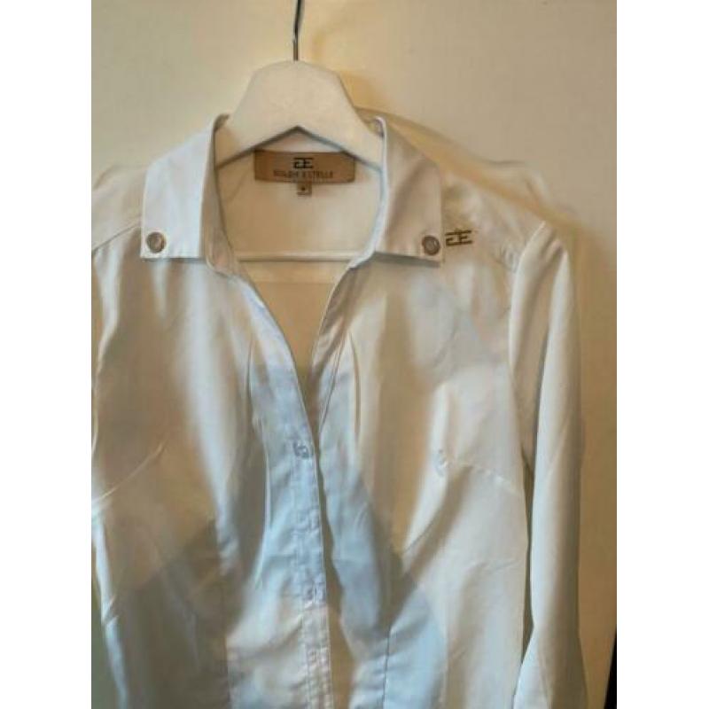 Goldie estelle witte blouse met goud detail