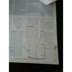 Breipatroon voor een lang damesvest. Small, medium en large