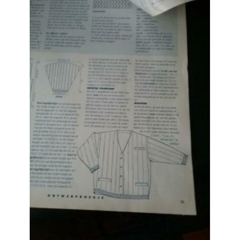 Breipatroon voor een lang damesvest. Small, medium en large