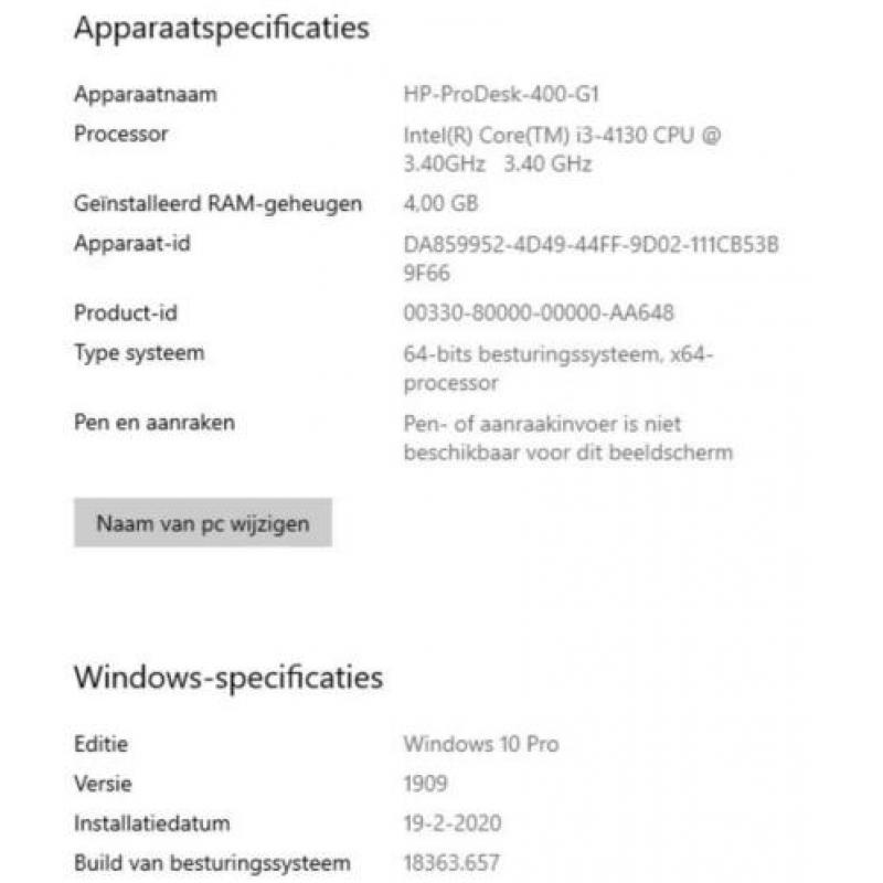 HP ProDesk 400 G1 desktop computer