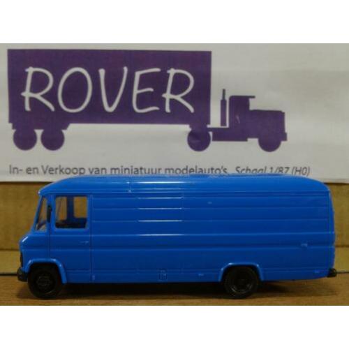 HERPA 1:87, MB 508D Extra lang, Blauw, Zie Foto`s