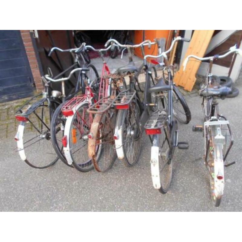 Partij oude rijwielen 7 stuks 80€