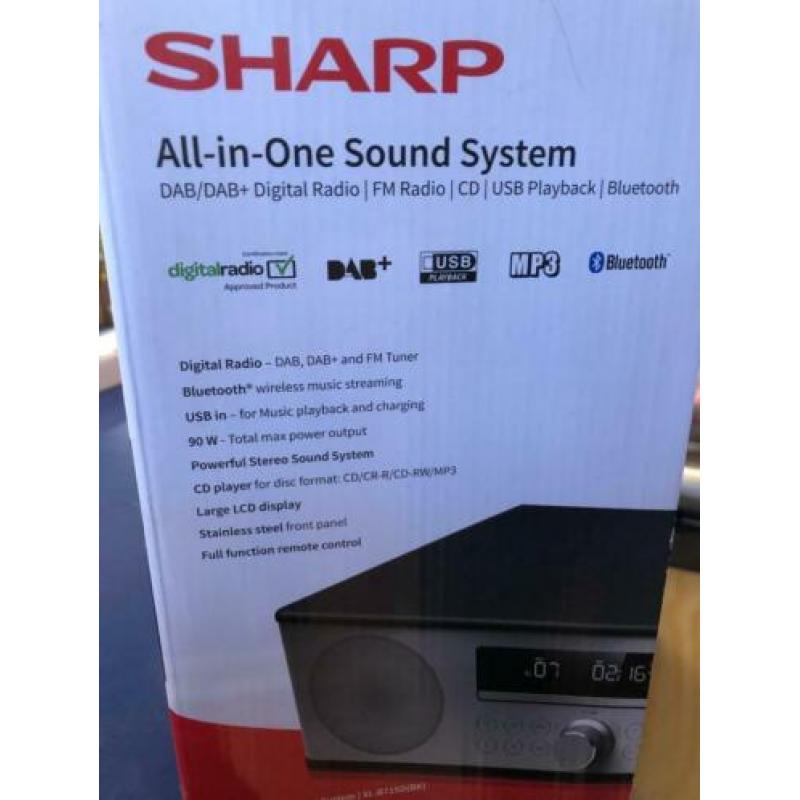 Dab+ Sharp all in one audio systeem (NIEUW!!!)