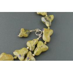 ATLANTISIET-AMETHIST ketting/oorhanger-set