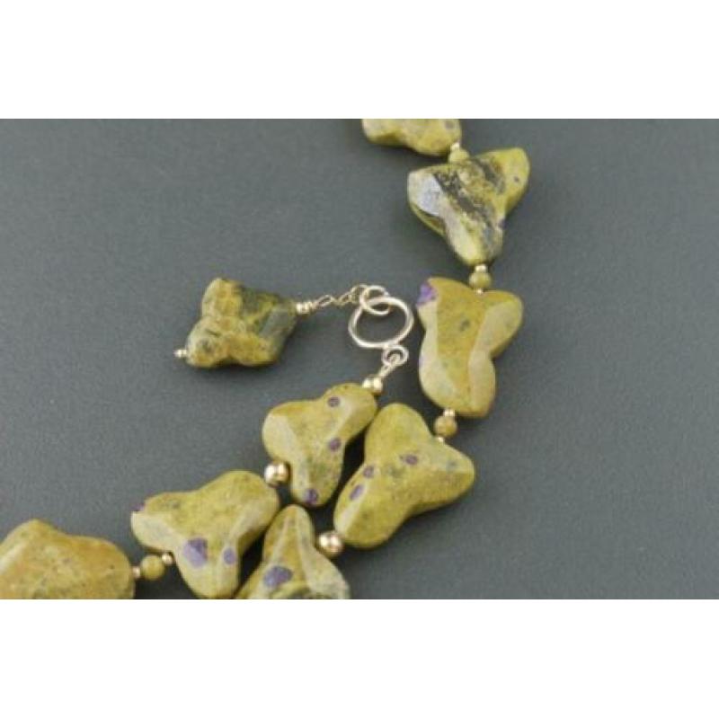ATLANTISIET-AMETHIST ketting/oorhanger-set