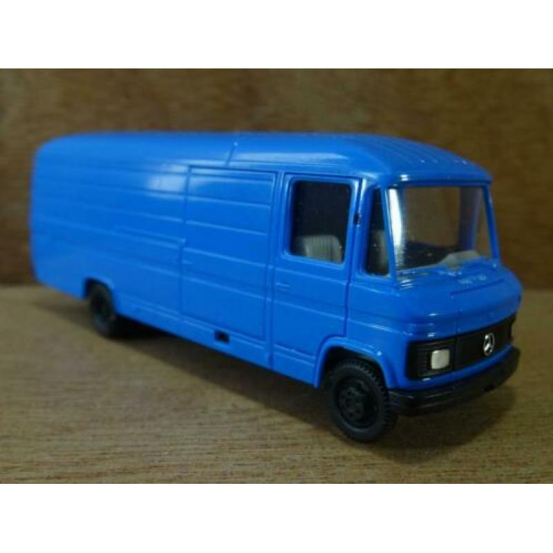 HERPA 1:87, MB 508D Extra lang, Blauw, Zie Foto`s