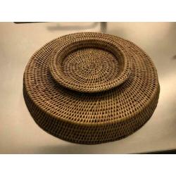 fruitschaal / dienblad Rotan