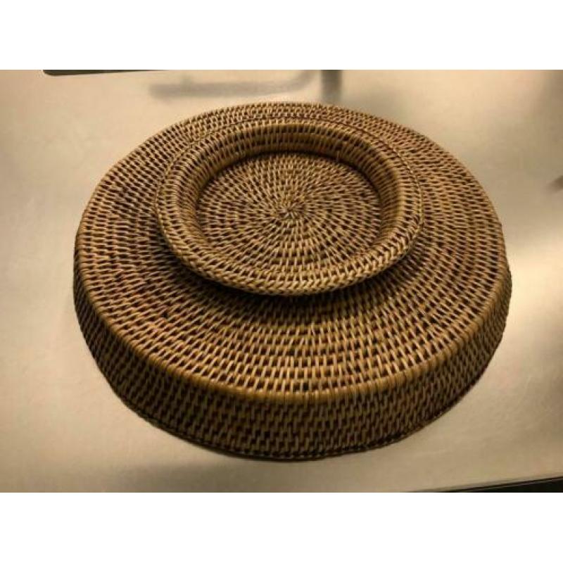 fruitschaal / dienblad Rotan