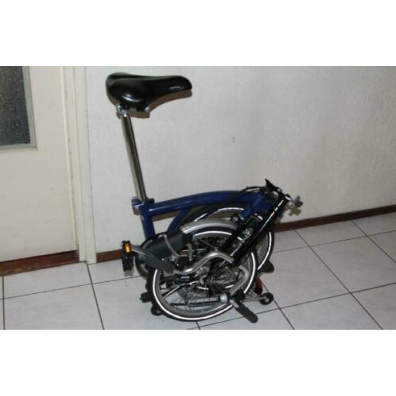 Bromptom vouwfiets blauw
