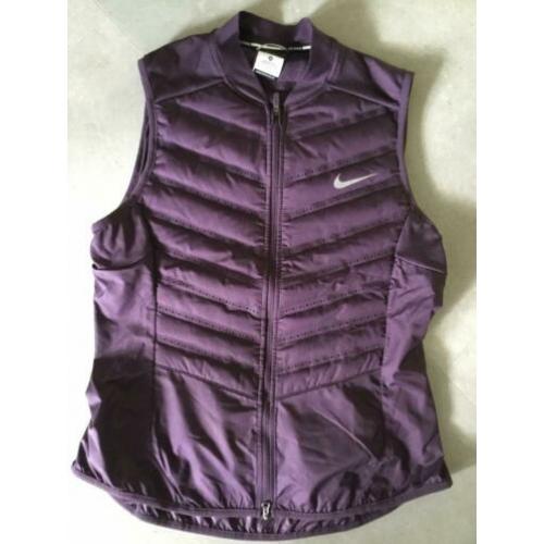 Nike running bodywarmer Aeroloft ~bordeaux rood ~mt. M