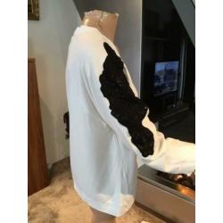KAREN MILLEN Sweater met kant, maat 14 L