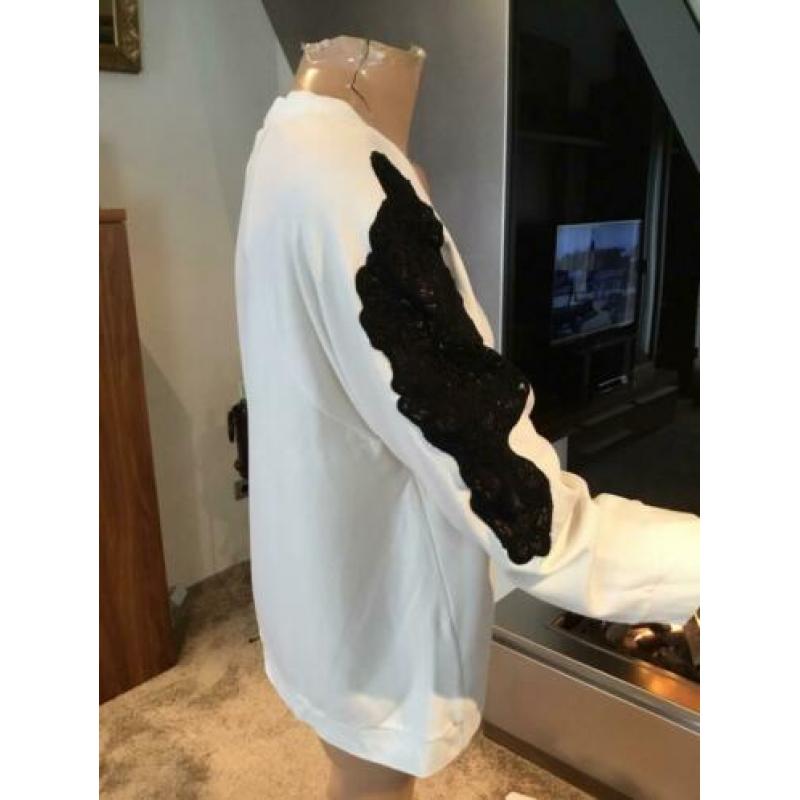 KAREN MILLEN Sweater met kant, maat 14 L