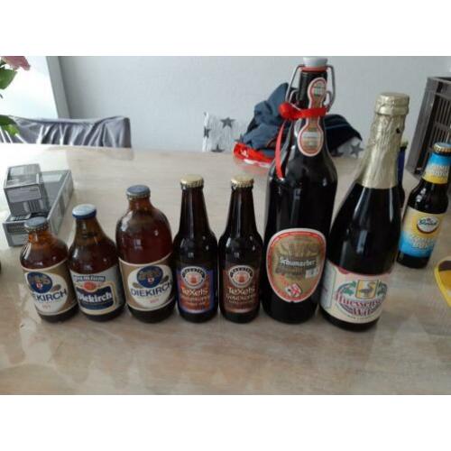Oude bier flessen diekirch texels schumacher heussensche wit