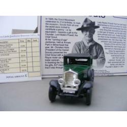 Rolls Royce Silver Ghost, Lledo promotional, groen/zwart