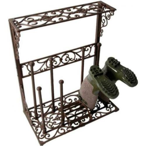 Esschert laarzenrek design gietijzer 2 stuks