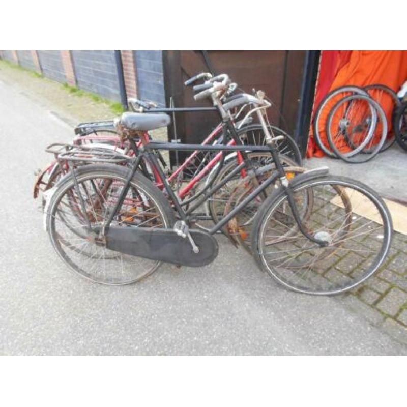 Partij oude rijwielen 7 stuks 80€