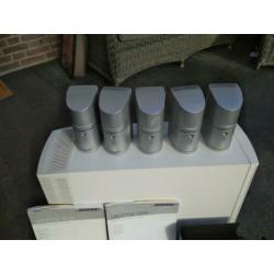 Bose Media center met 5 boksen en Basmodule