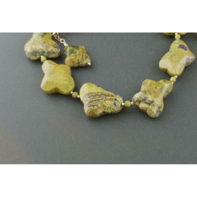 ATLANTISIET-AMETHIST ketting/oorhanger-set