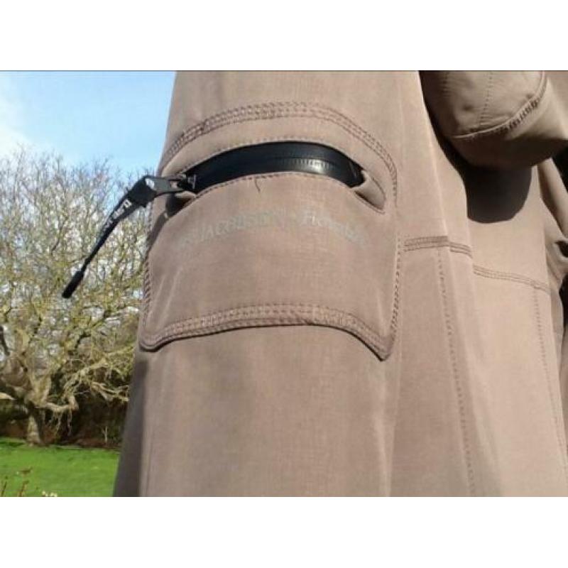 Ilse Jacobsen regen jas lang, maat 42/44. Beige / taupe.