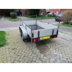 Saris bakwagen tandemasser Dubbelasser aluminium