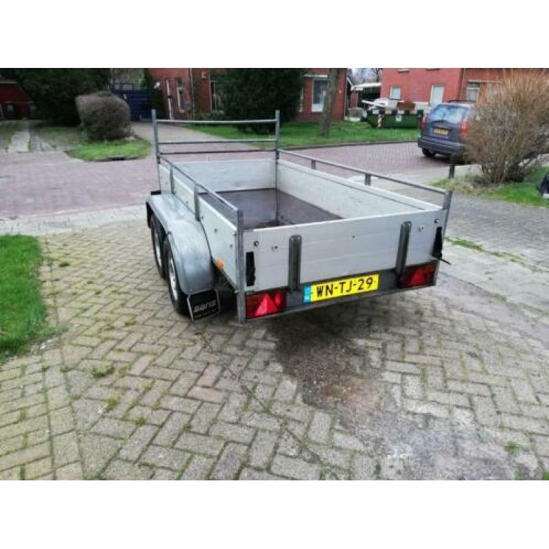 Saris bakwagen tandemasser Dubbelasser aluminium