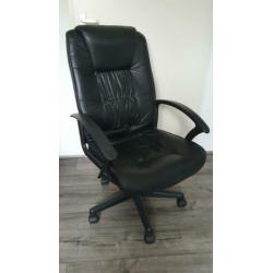 Bureaustoel l zwart l leer l