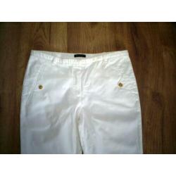 witte MASSIMO DUTTI broek mt. 38
