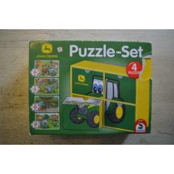 Set van 4 John Deere puzzels
