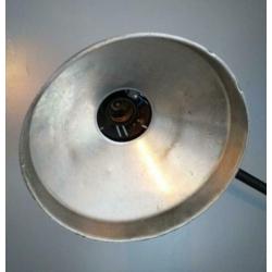 Vintage industriéle 3 armige italiaanse AB machine lamp