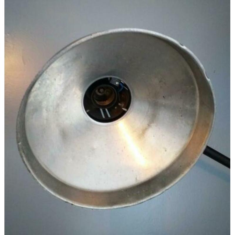 Vintage industriéle 3 armige italiaanse AB machine lamp